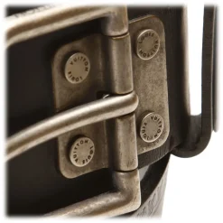 Louis Vuitton Vintage - Leather Belt - Black Silver - Leather Belt - Luxury High Quality - Avvenice