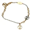 Louis Vuitton Vintage - Logomania Bracelet - Gold Silver - LV Bracelet - Luxury High Quality - Avvenice