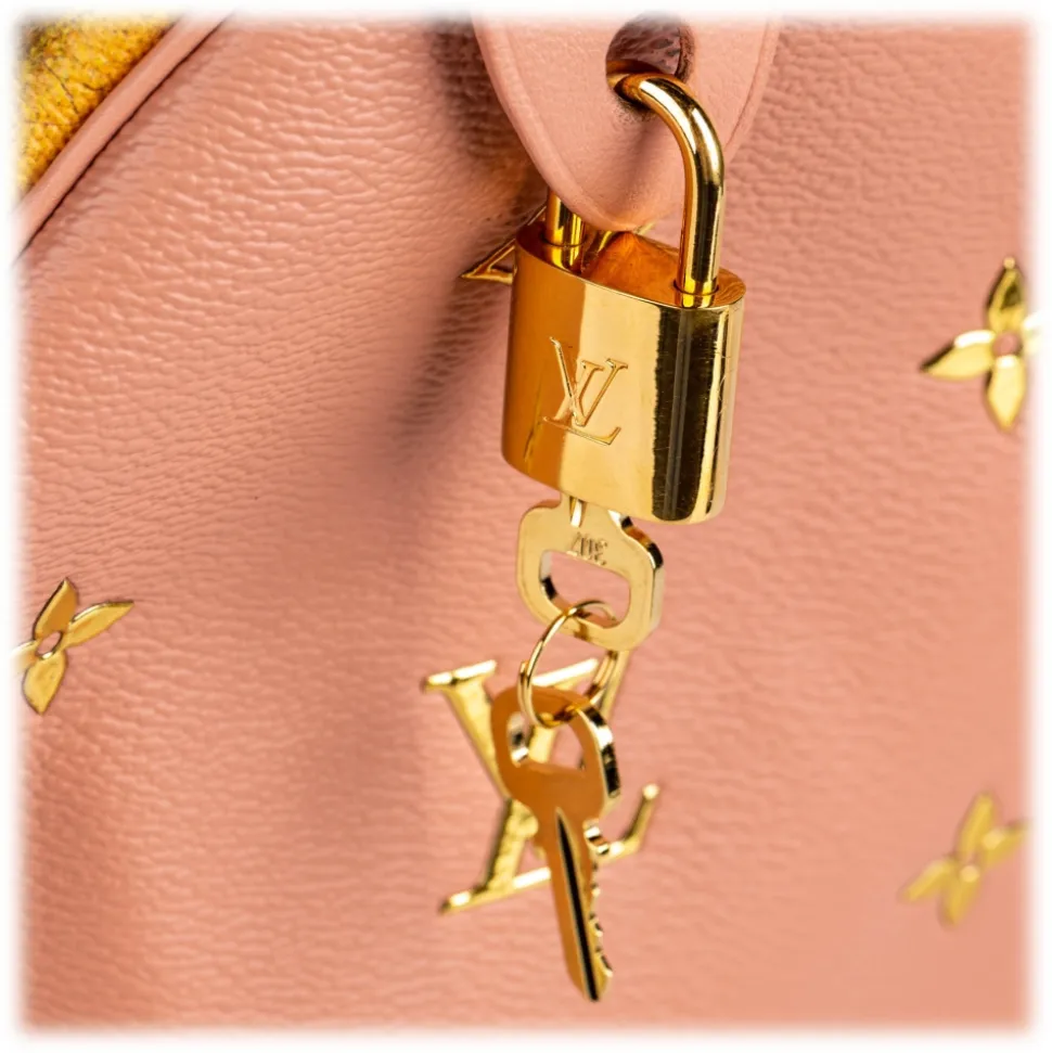 Louis Vuitton Vintage - Masters Speedy 30 Jeff Koons - Brown Beige - Fabric and Calf Handbag - Luxury High Quality - Avvenice