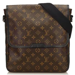 Louis Vuitton Vintage - Macassar Bass MM Bag - Brown - Monogram Canvas and Leather Shoulder Bag - Luxury High Quality - Avvenice