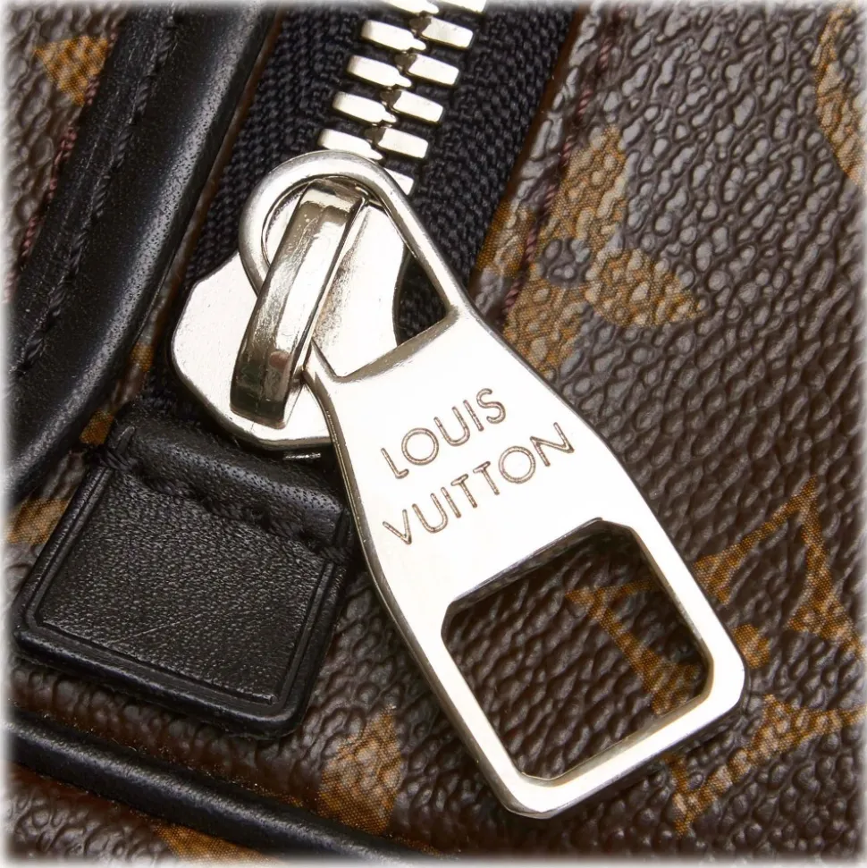 Louis Vuitton Vintage - Macassar Bass MM Bag - Brown - Monogram Canvas and Leather Shoulder Bag - Luxury High Quality - Avvenice