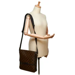Louis Vuitton Vintage - Macassar Bass MM Bag - Brown - Monogram Canvas and Leather Shoulder Bag - Luxury High Quality - Avvenice