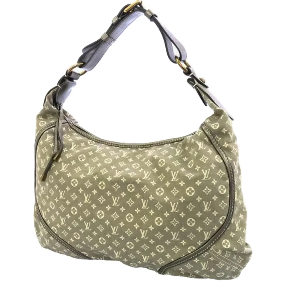 Louis Vuitton Vintage - Mini Lin Manon MM - Gray - Cotton and Calf Leather Shoulder Bag - Luxury High Quality - Avvenice
