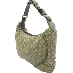 Louis Vuitton Vintage - Mini Lin Manon MM - Gray - Cotton and Calf Leather Shoulder Bag - Luxury High Quality - Avvenice