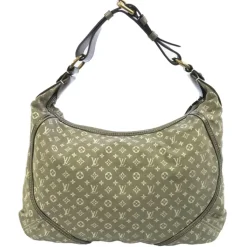 Louis Vuitton Vintage - Mini Lin Manon MM - Gray - Cotton and Calf Leather Shoulder Bag - Luxury High Quality - Avvenice