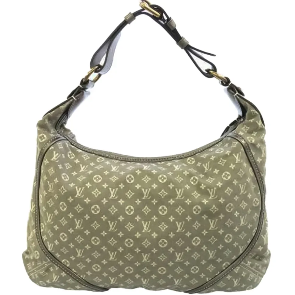 Louis Vuitton Vintage - Mini Lin Manon MM - Gray - Cotton and Calf Leather Shoulder Bag - Luxury High Quality - Avvenice