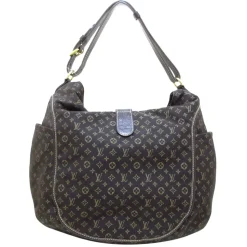 Louis Vuitton Vintage - Mini Lin Romance Hobo Bag - Brown - Cotton Handbag - Luxury High Quality - Avvenice