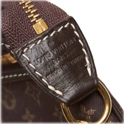 Louis Vuitton Vintage - Monogram Mini Lin Pochette Bag - Black - Monogram Leather Handbag - Luxury High Quality - Avvenice