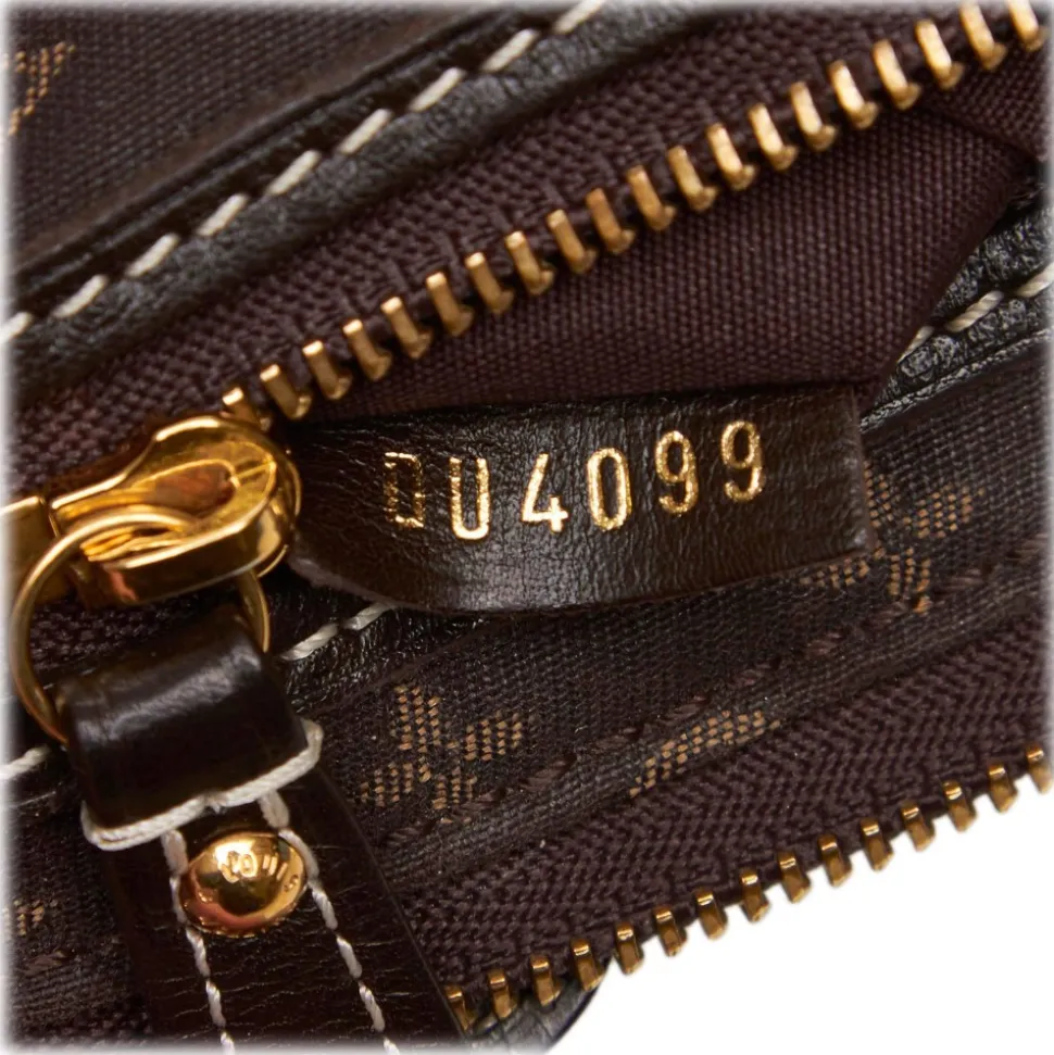 Louis Vuitton Vintage - Monogram Mini Lin Pochette Bag - Black - Monogram Leather Handbag - Luxury High Quality - Avvenice