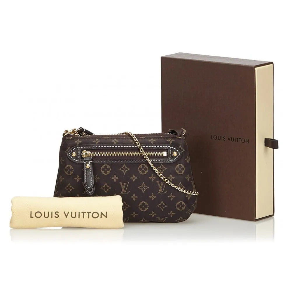 Louis Vuitton Vintage - Monogram Mini Lin Pochette Bag - Black - Monogram Leather Handbag - Luxury High Quality - Avvenice