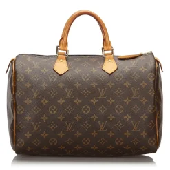 Louis Vuitton Vintage - Monogram Speedy 35 Bag - Brown - Leather Handbag - Luxury High Quality - Avvenice