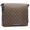 Louis Vuitton Vintage - Monogram Macassar District MM - Brown Black - Monogram Canvas Crossbody Bag - Luxury High Quality - Avvenice
