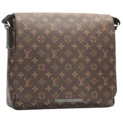 Louis Vuitton Vintage - Monogram Macassar District MM - Brown Black - Monogram Canvas Crossbody Bag - Luxury High Quality - Avvenice