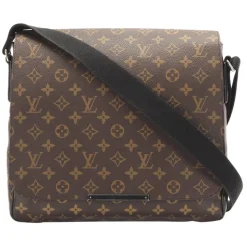 Louis Vuitton Vintage - Monogram Macassar District MM - Brown Black - Monogram Canvas Crossbody Bag - Luxury High Quality - Avvenice