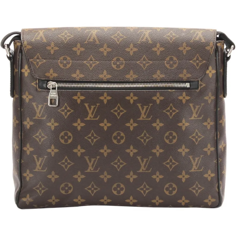 Louis Vuitton Vintage - Monogram Macassar District MM - Brown Black - Monogram Canvas Crossbody Bag - Luxury High Quality - Avvenice