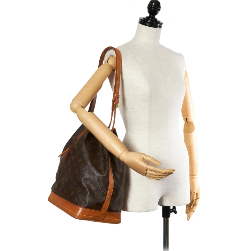 Louis Vuitton Vintage - Monogram Noe - Brown - Monogram Canvas and Leather Bucket Bag - Luxury High Quality - Avvenice