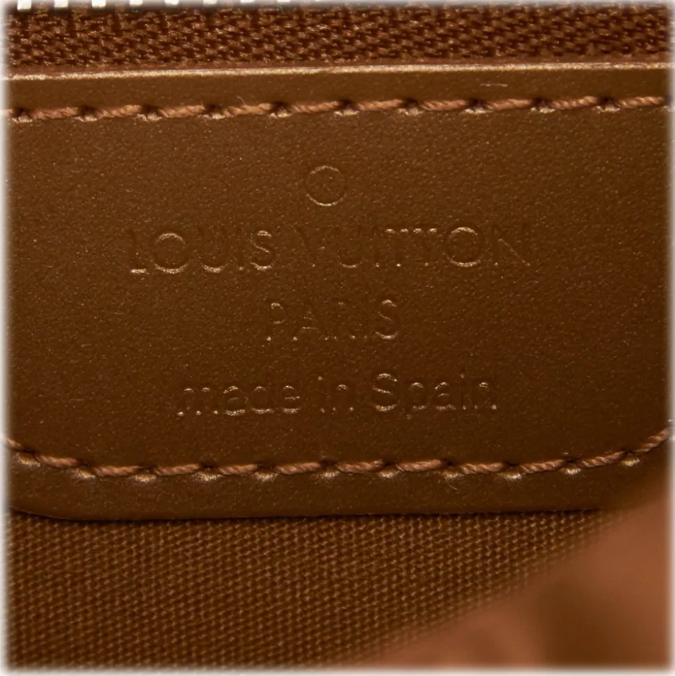 Louis Vuitton Vintage - Monogram Matt Stockton Bag - Gold Brown - Vernis Leather Handbag - Luxury High Quality - Avvenice