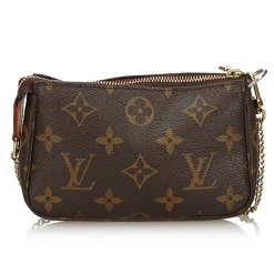 Louis Vuitton Vintage - Monogram Mini Pochette Accessoires Bag - Brown - Monogram Leather Handbag - Luxury High Quality - Avvenice