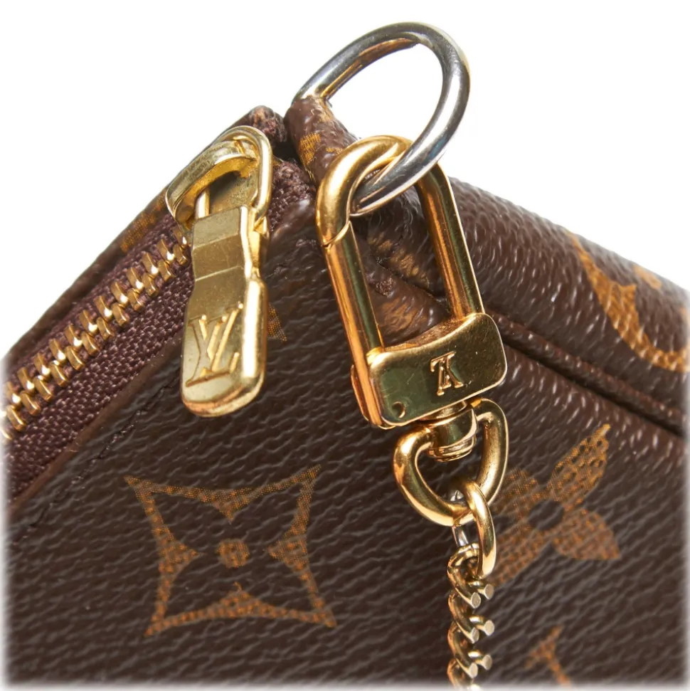 Louis Vuitton Vintage - Monogram Mini Pochette Accessoires Bag - Brown - Monogram Leather Handbag - Luxury High Quality - Avvenice