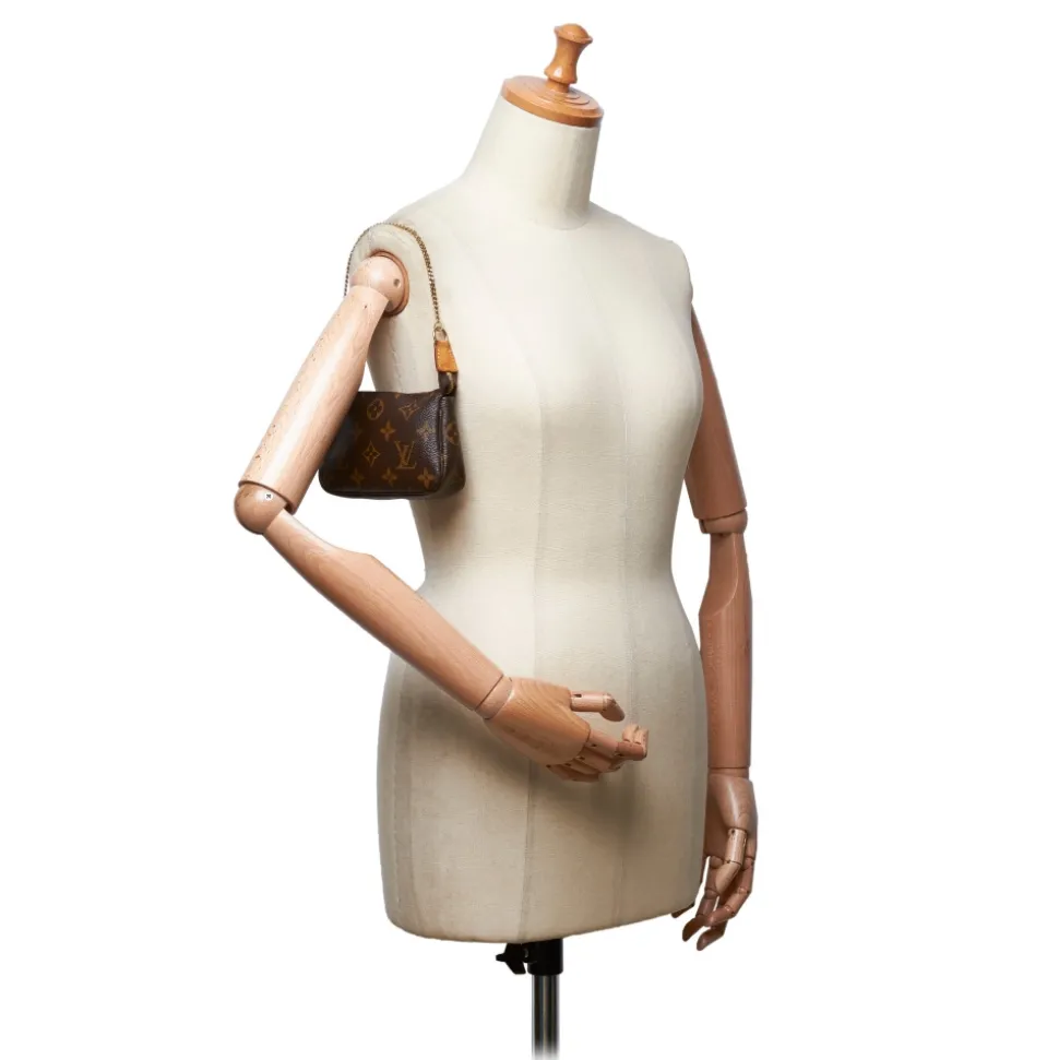 Louis Vuitton Vintage - Monogram Mini Pochette Accessoires Bag - Brown - Monogram Leather Handbag - Luxury High Quality - Avvenice