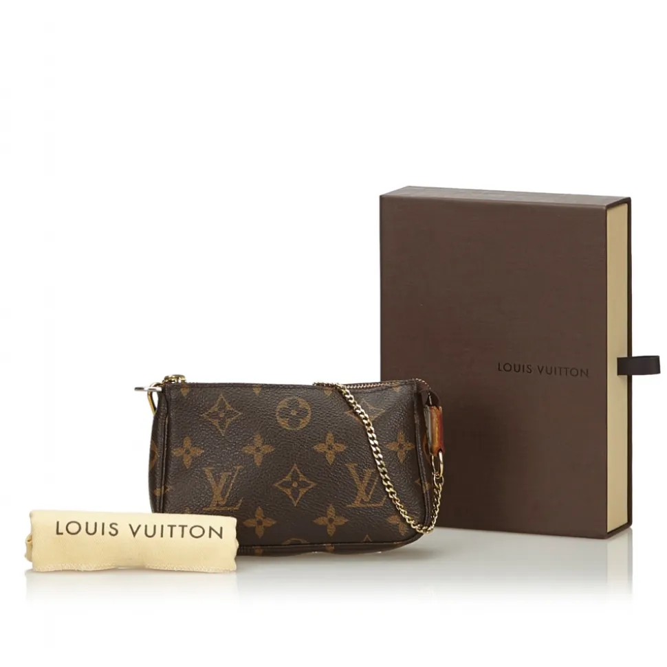 Louis Vuitton Vintage - Monogram Mini Pochette Accessoires Bag - Brown - Monogram Leather Handbag - Luxury High Quality - Avvenice