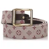 Louis Vuitton Vintage - Monogram Mini Lin Belt - Red Brown Beige - Leather Belt - Luxury High Quality - Avvenice