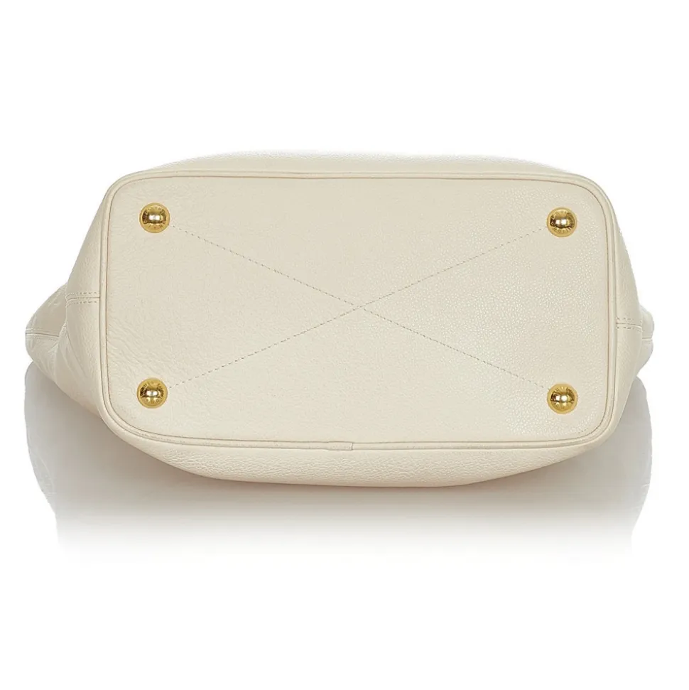 Louis Vuitton Vintage - Monogram Empreinte Citadine PM - White Ivory - Calf Leather Tote Bag - Luxury High Quality - Avvenice