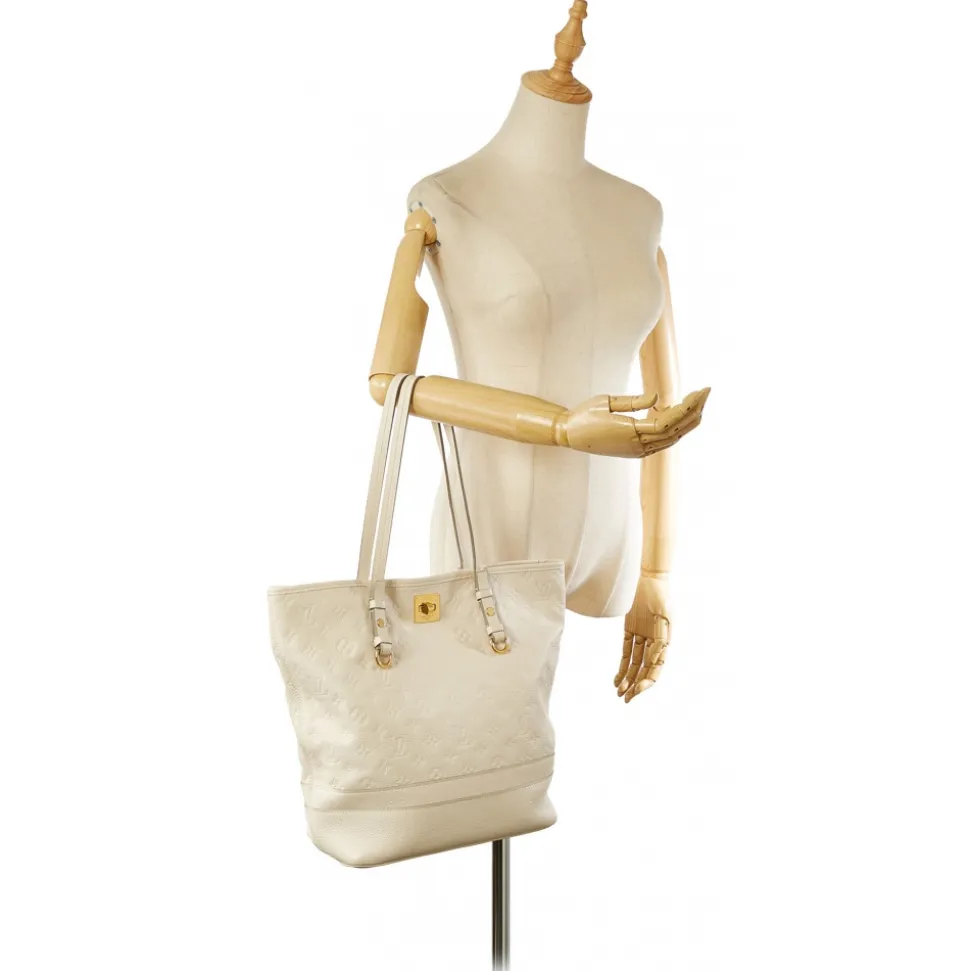Louis Vuitton Vintage - Monogram Empreinte Citadine PM - White Ivory - Calf Leather Tote Bag - Luxury High Quality - Avvenice