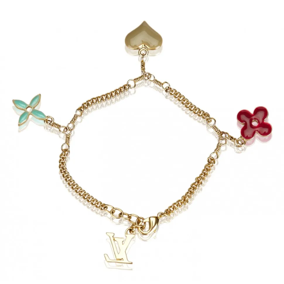 Louis Vuitton Vintage - Monogram Charm Bracelet - Gold Multi - LV Bracelet - Luxury High Quality - Avvenice