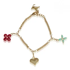 Louis Vuitton Vintage - Monogram Charm Bracelet - Gold Multi - LV Bracelet - Luxury High Quality - Avvenice