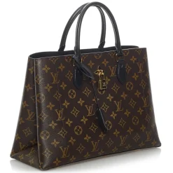 Louis Vuitton Vintage - Monogram Flower Tote - Brown Black - Leather Handbag - Luxury High Quality - Avvenice