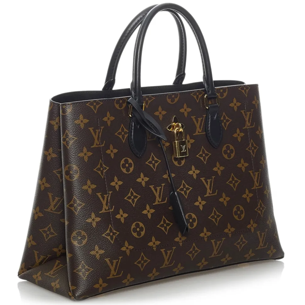 Louis Vuitton Vintage - Monogram Flower Tote - Brown Black - Leather Handbag - Luxury High Quality - Avvenice