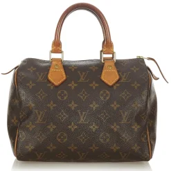 Louis Vuitton Vintage - Monogram Speedy 25 - Brown - Monogram Canvas x Vachetta Leather Boston Bag - Luxury High Quality - Avvenice