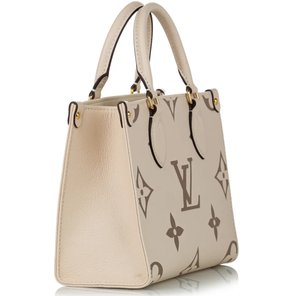 Louis Vuitton Vintage - Monogram Empreinte Onthego PM - Brown Beige - Leather Handbag - Luxury High Quality - Avvenice