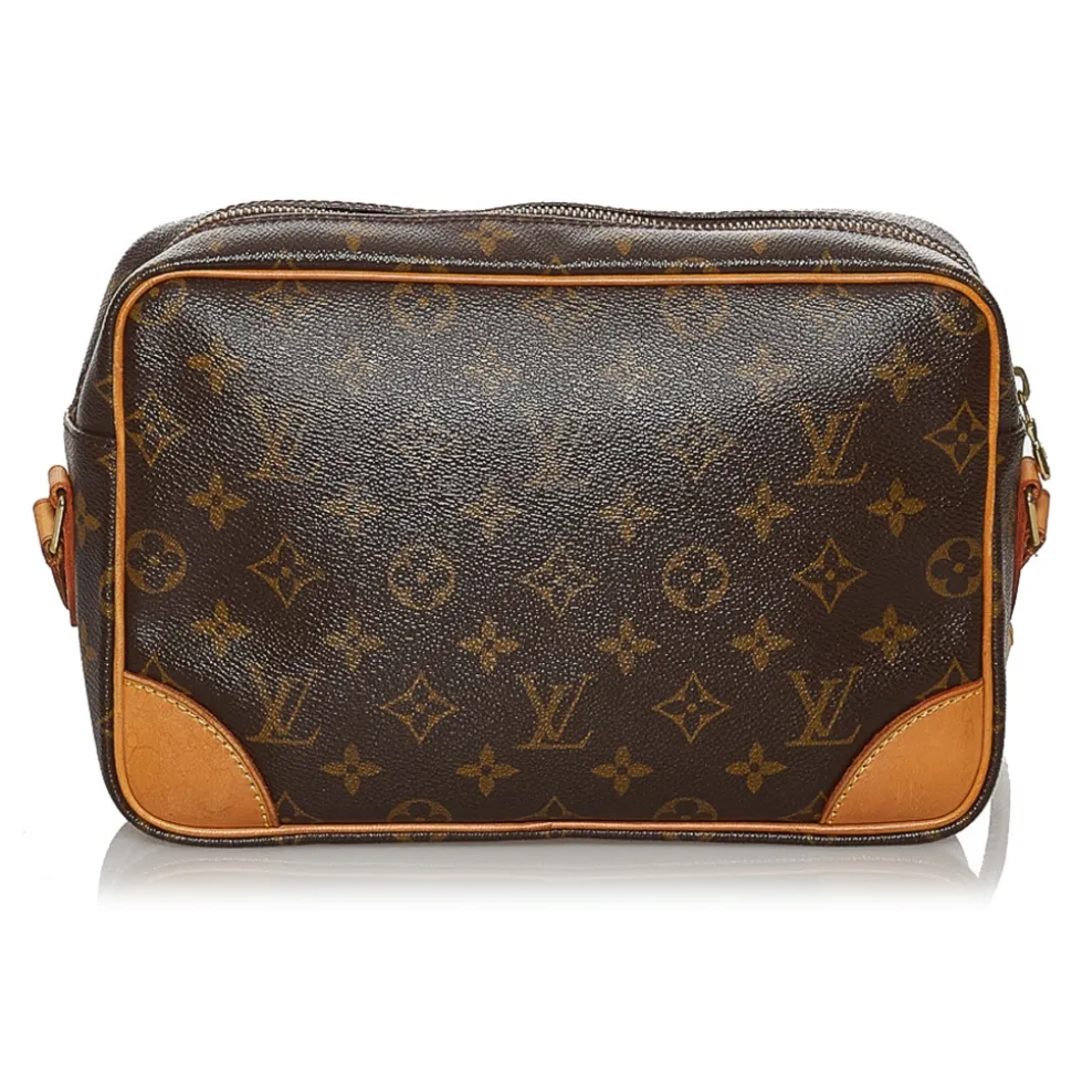 Louis Vuitton Vintage - Monogram Trocadero 27 - Brown - Monogram Canvas Crossbody Bag - Luxury High Quality - Avvenice