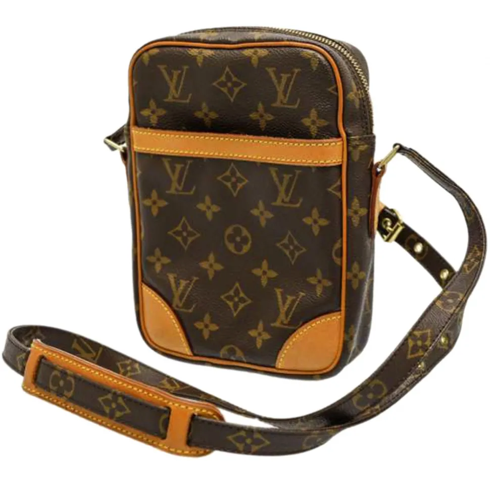 Louis Vuitton Vintage - Monogram Danube - Brown - Monogram Canvas and Vachetta Leather Crossbody Bag - Luxury High Quality - Avvenice