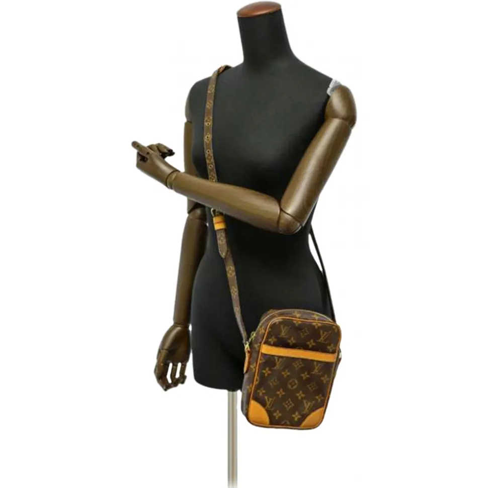 Louis Vuitton Vintage - Monogram Danube - Brown - Monogram Canvas and Vachetta Leather Crossbody Bag - Luxury High Quality - Avvenice