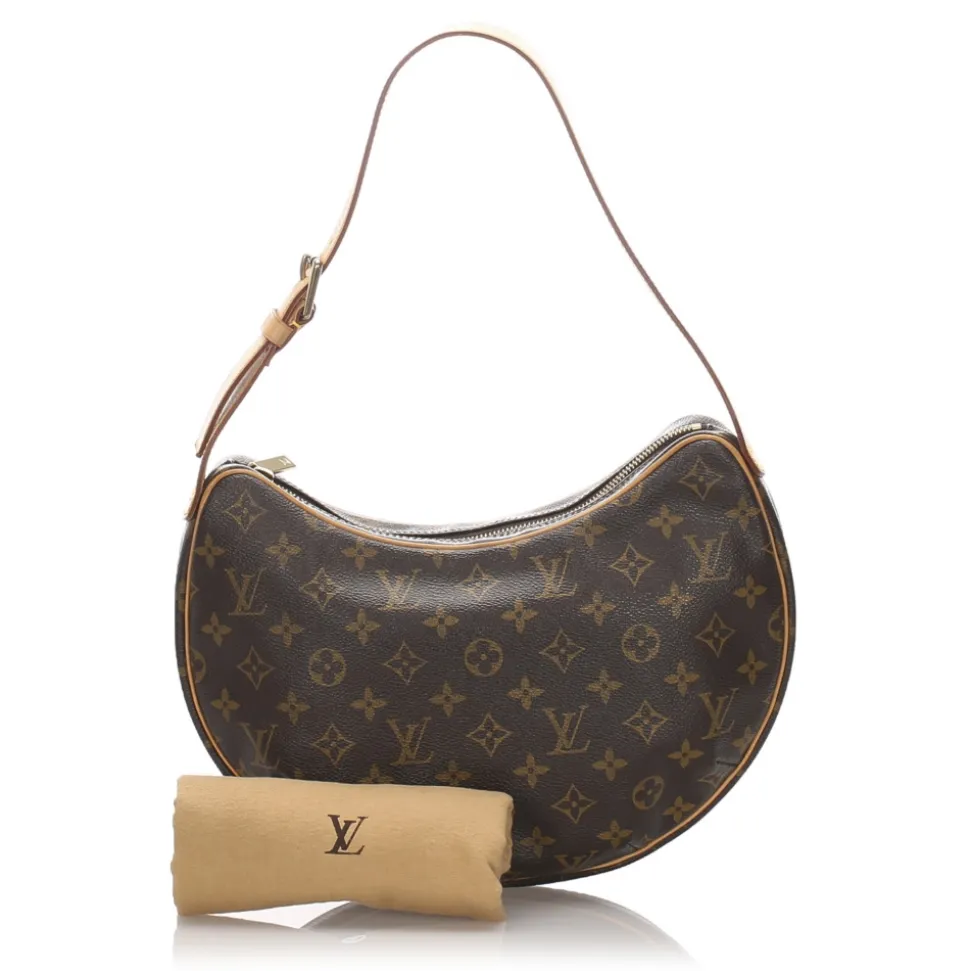 Louis Vuitton Vintage - Monogram Croissant MM Bag - Brown - Monogram Canvas and Leather Handbag - Luxury High Quality - Avvenice