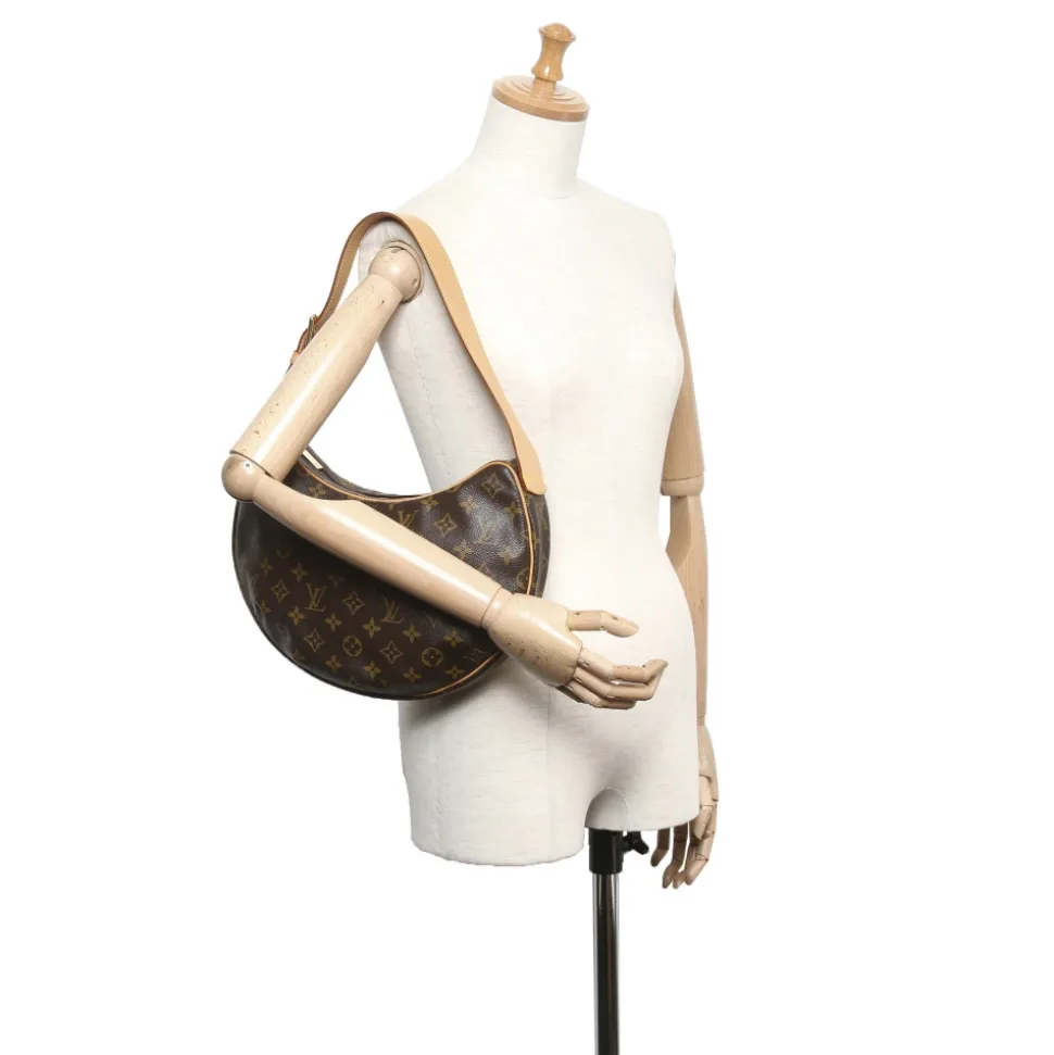Louis Vuitton Vintage - Monogram Croissant MM Bag - Brown - Monogram Canvas and Leather Handbag - Luxury High Quality - Avvenice