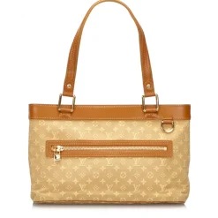 Louis Vuitton Vintage - Monogram Mini Lin Lucille PM Bag - Beige  - Fabric and Leather Handbag - Luxury High Quality - Avvenice