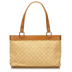 Louis Vuitton Vintage - Monogram Mini Lin Lucille PM Bag - Beige  - Fabric and Leather Handbag - Luxury High Quality - Avvenice