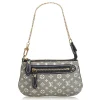 Louis Vuitton Vintage - Monogram Mini Lin Pochette Bag - Grey - Monogram Leather Handbag - Luxury High Quality - Avvenice
