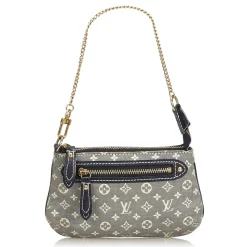 Louis Vuitton Vintage - Monogram Mini Lin Pochette Bag - Grey - Monogram Leather Handbag - Luxury High Quality - Avvenice