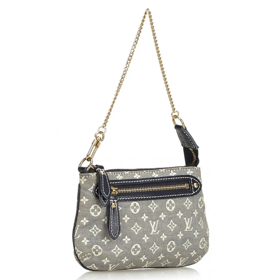 Louis Vuitton Vintage - Monogram Mini Lin Pochette Bag - Grey - Monogram Leather Handbag - Luxury High Quality - Avvenice