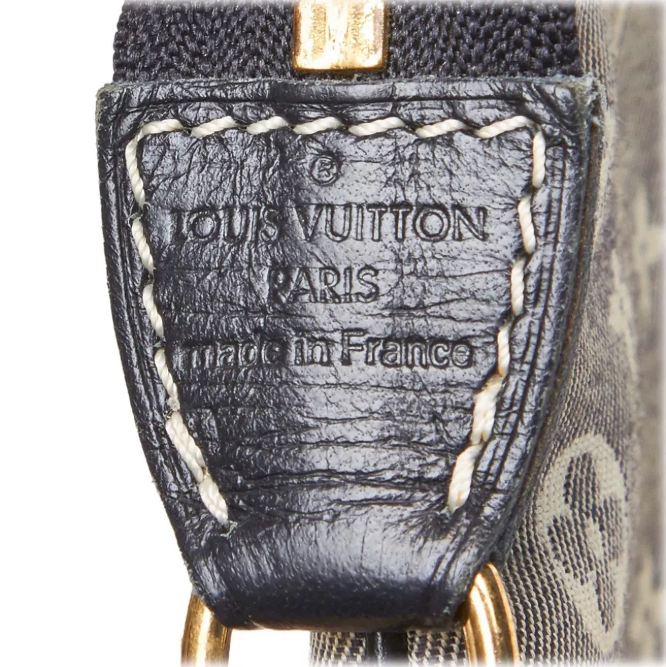 Louis Vuitton Vintage - Monogram Mini Lin Pochette Bag - Grey - Monogram Leather Handbag - Luxury High Quality - Avvenice