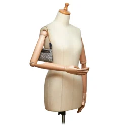 Louis Vuitton Vintage - Monogram Mini Lin Pochette Bag - Grey - Monogram Leather Handbag - Luxury High Quality - Avvenice