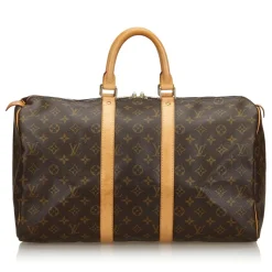 Louis Vuitton Vintage - Monogram Keepall 45 Bag - Brown - Monogram Leather Handbag - Luxury High Quality - Avvenice