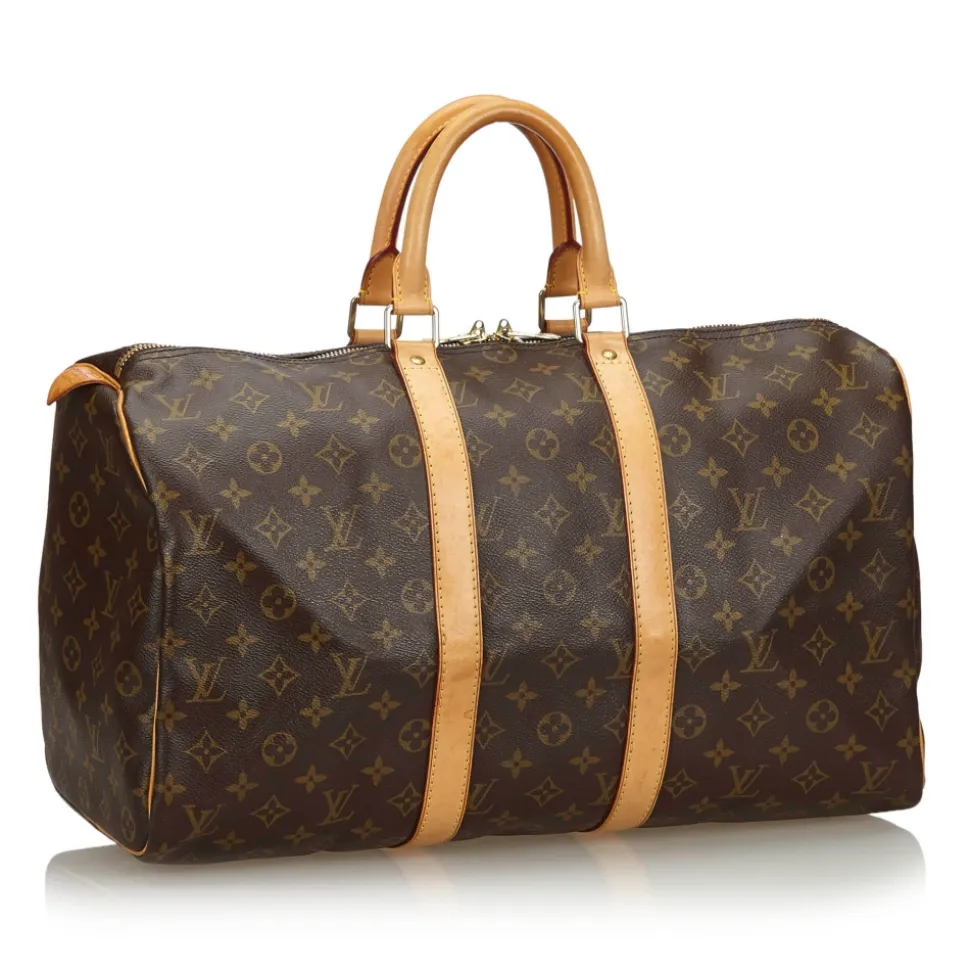 Louis Vuitton Vintage - Monogram Keepall 45 Bag - Brown - Monogram Leather Handbag - Luxury High Quality - Avvenice