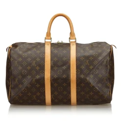 Louis Vuitton Vintage - Monogram Keepall 45 Bag - Brown - Monogram Leather Handbag - Luxury High Quality - Avvenice