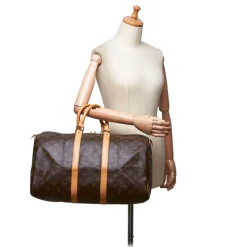 Louis Vuitton Vintage - Monogram Keepall 45 Bag - Brown - Monogram Leather Handbag - Luxury High Quality - Avvenice